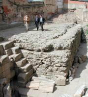 Un aspecto de las excavaciones de este importante templo en Mérida. BRIGIDO