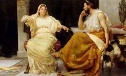 El gran Pericles y Aspasia de Mileto