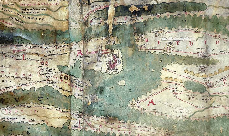 Cartografía del imperio romano: el mapa de Peutinger