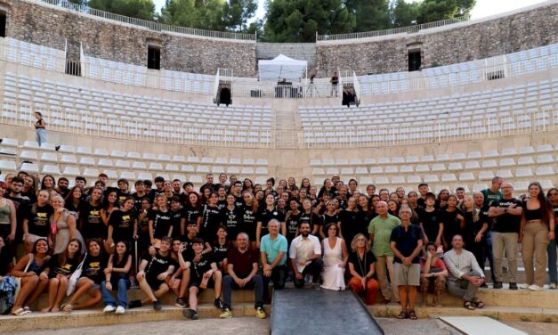 Los mejores grupos didácticos de teatro clásico del curso 2021/2022 se coronaron el pasado viernes en el Teatro Romano de Sagunto