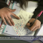 Una profesora de latín reivindica la importancia de la lengua en nuestro día a día: «Está muy viva»