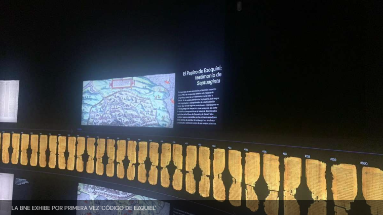 Uno de los papiros más antiguos del mundo exhibido por primera vez en la BNE