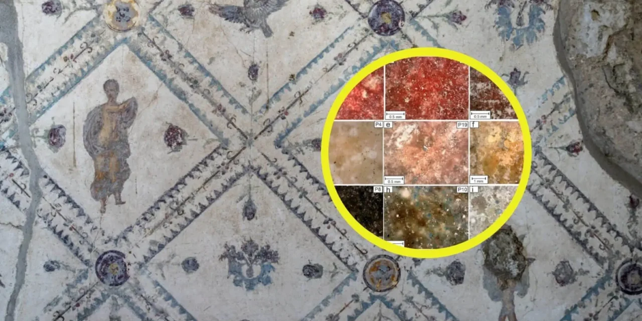 Un estudio arqueométrico reconstruye la paleta de pigmentos que usaron los artistas romanos para pintar los frescos de la Villa de Arianna en Pompeya
