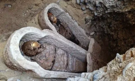Descubren en Oxirrinco momias enterradas con lenguas de oro y un extraño papiro con el “Catálogo de las Naves” de la Ilíada